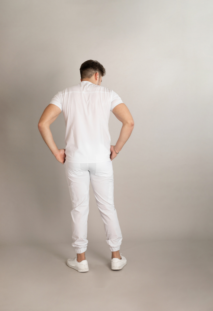 Scrub FANCY Jogger Blanco