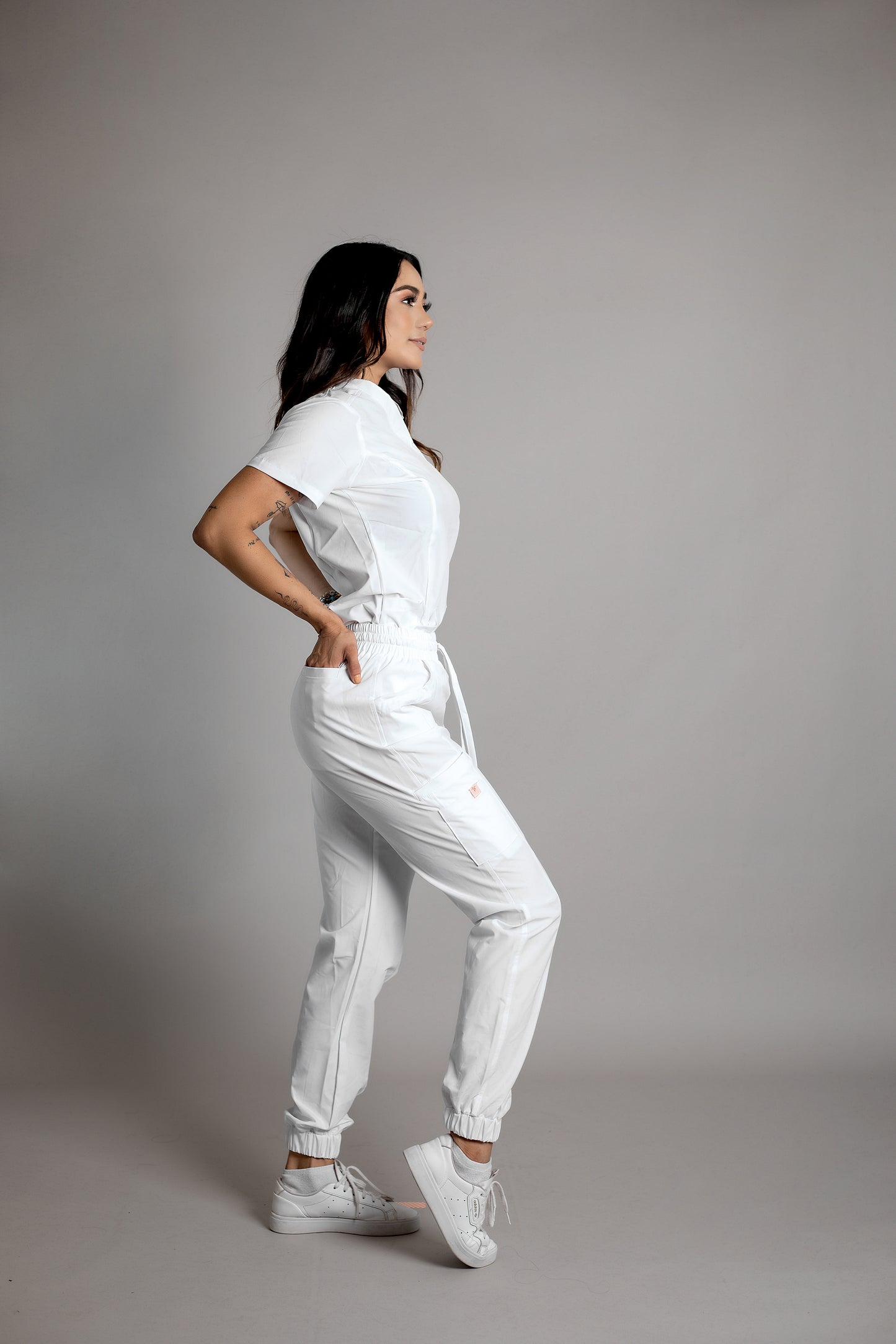 Scrub FANCY Jogger Blanco