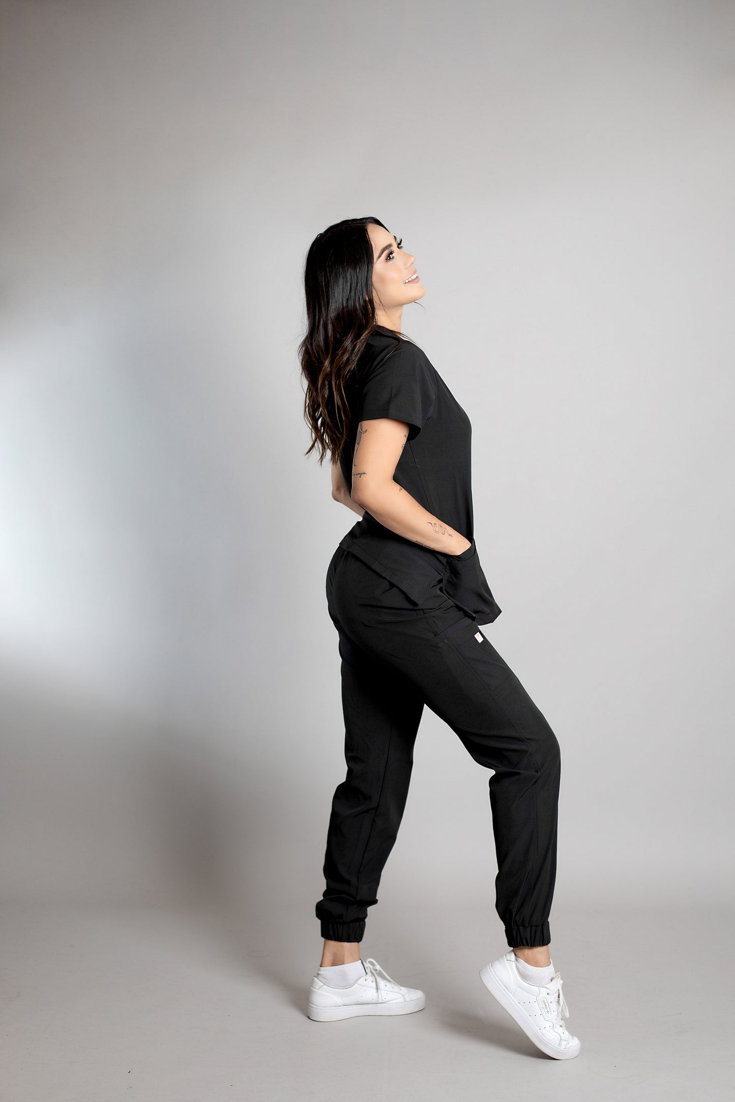 Scrub FANCY Jogger Negro